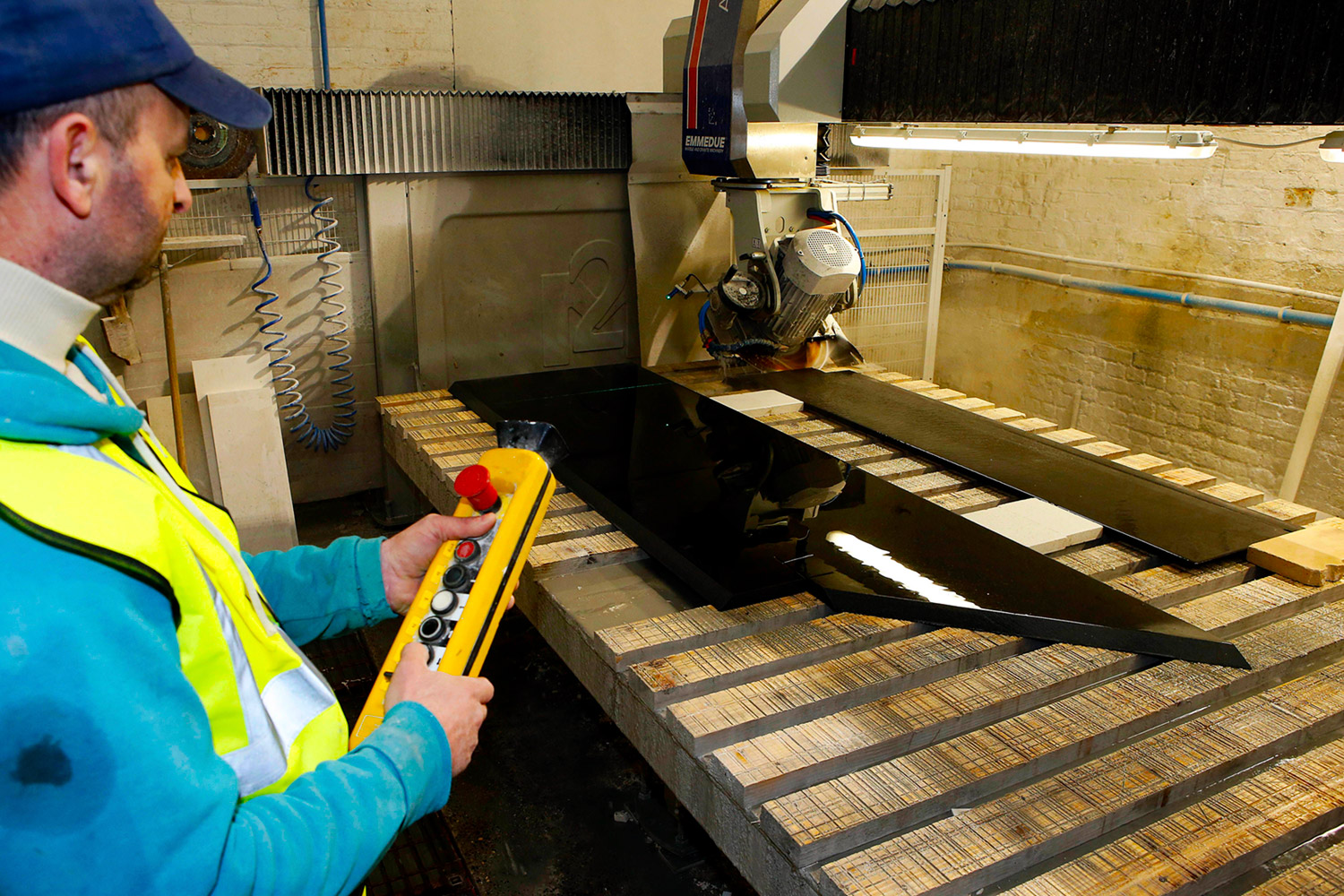 Stone Mason Worktop Cutting